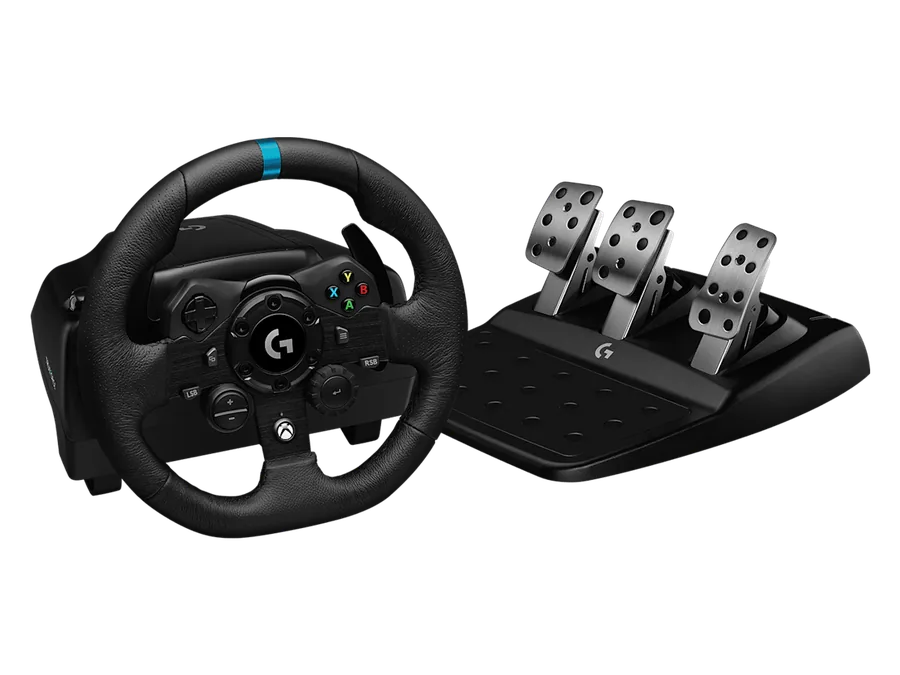 Logitech G923 racing wheel and pedals