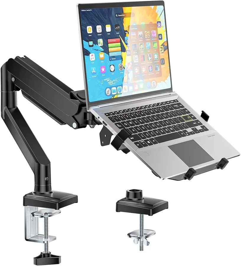 WALI gas-spring arm with laptop tray