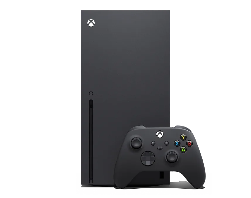 Xbox Series X with its controller